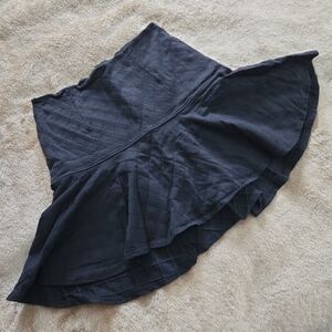 David Lerner Quilted Black Circle Skirt S